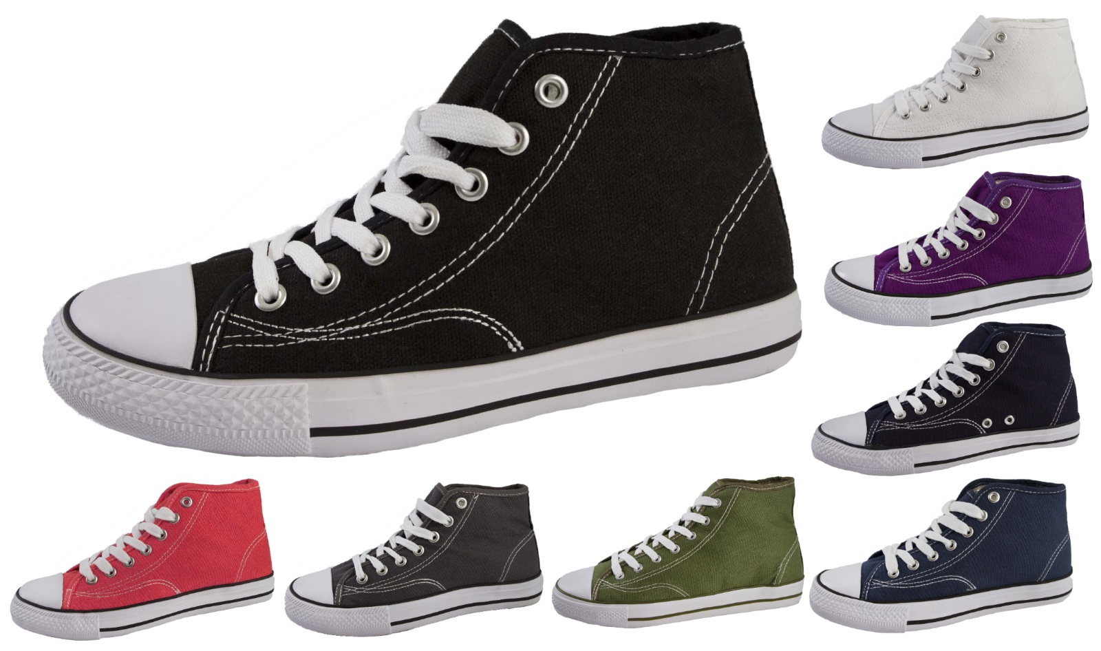 high top canvas boots